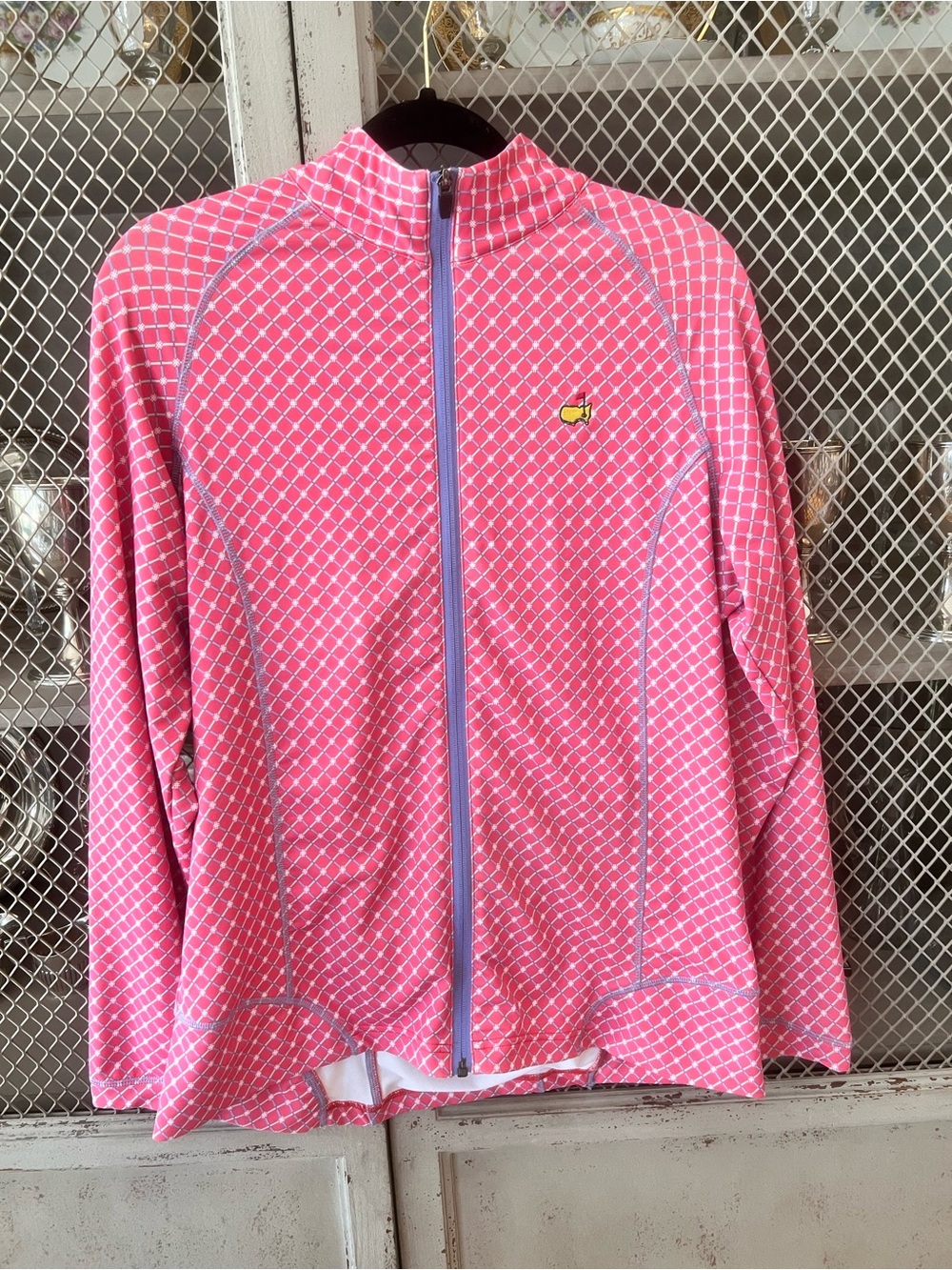 Pink Patterned Full-Zip Utility from Magnolia lane. Size L. Gently loved:)🥰 - Picture 11 of 11